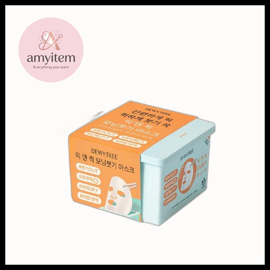 [Dewytree] Pick And Quick De-puff Morning Mask 30ea / Korean Morning Mask / De-puffing Effect / ของแ
