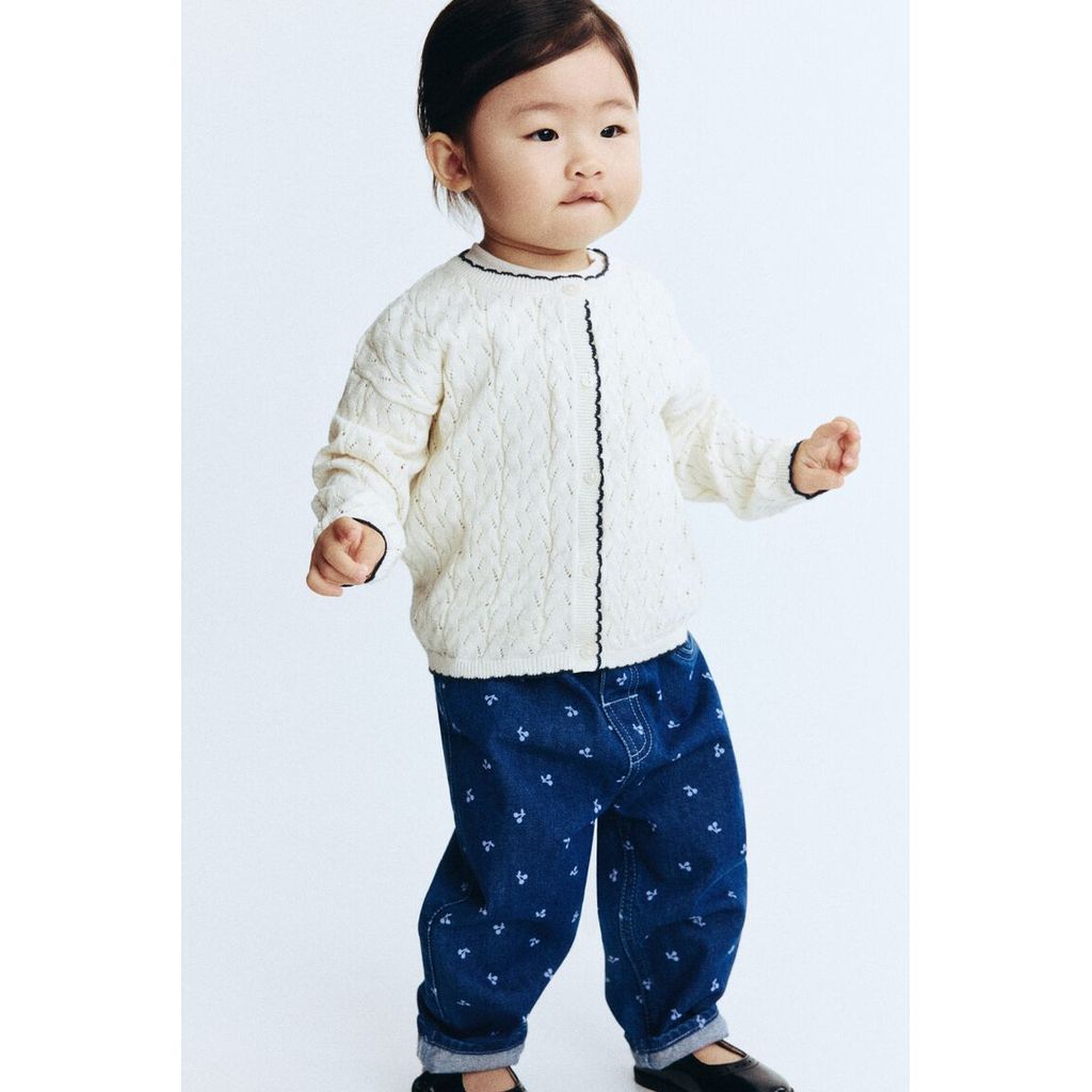 H&M(เอชแอนด์เอ็ม) กางเกงผ้าฝ้าย Infants Cotton trousers 1316446_1
