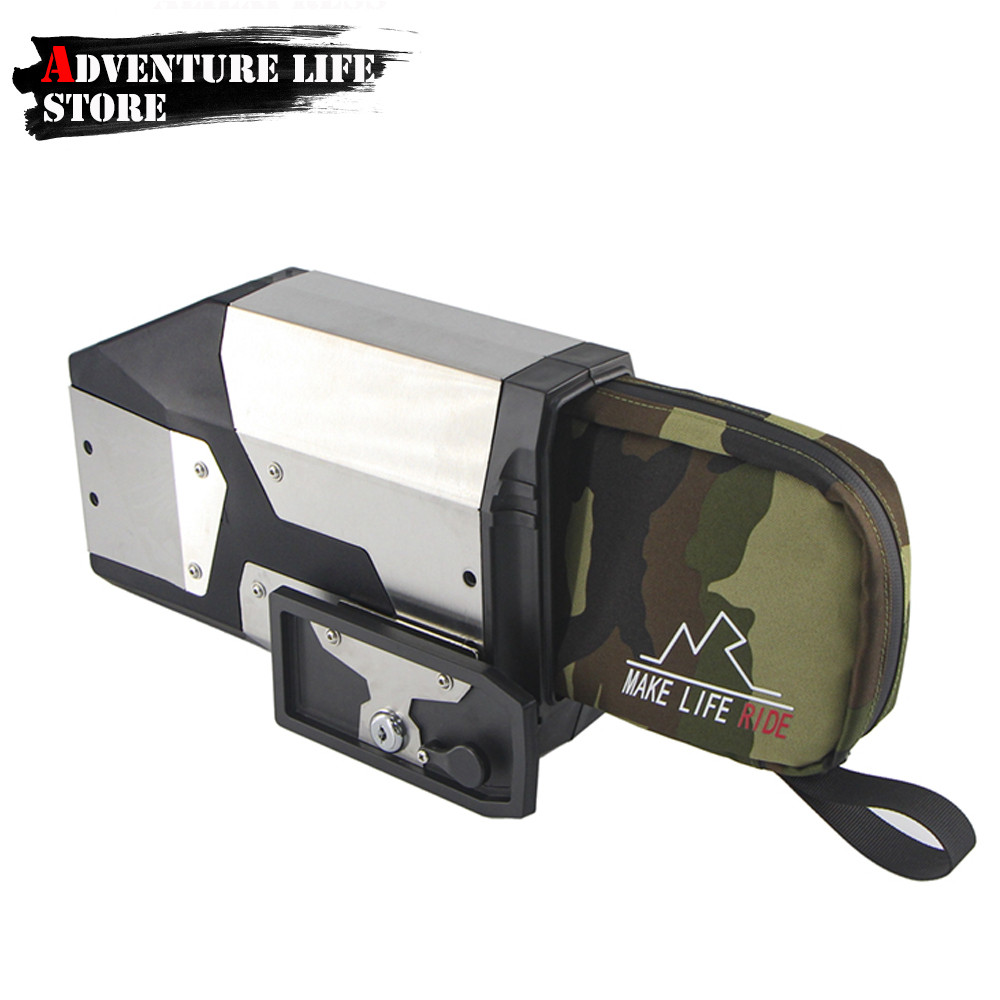P-Motorcycle Side Box Aluminum Tool Box ToolBox Storage Bag For BMW F850GS F750GS R1200 GS GSA R1250