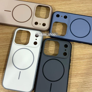 🔥มีส่งด่วน ในกทม.🔥 เคสซิลิโคนแบบผิวสัมผัสสบายมือ Magnetic สีด้านเรียบ สำหรับไอโฟน 11-17Promax