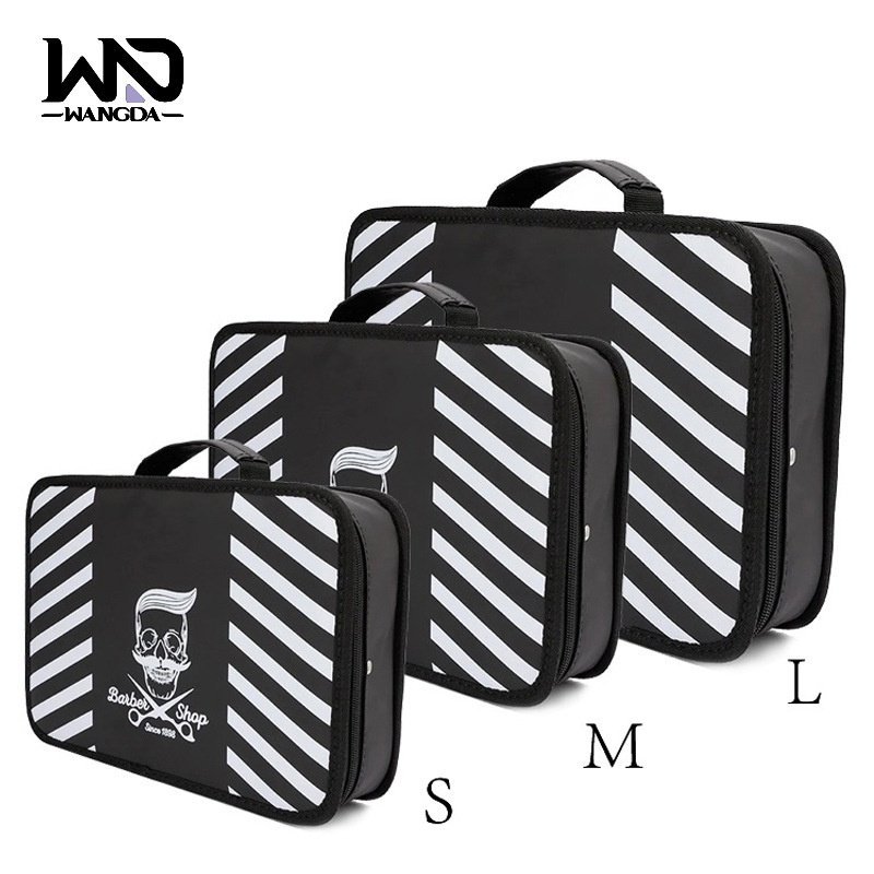 Ready Stock Barber Tools Bag Multifunction Handbag Waterproof Black Bag Salon Beauty Barber Tools Bo