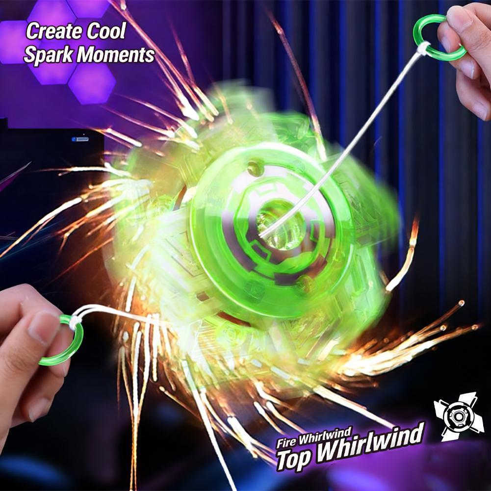 Gyro Cable Toy, Cool Childrens Flywheel Rotator, Gyro Toy, Glowing Toy Fun Childrens Q7z1