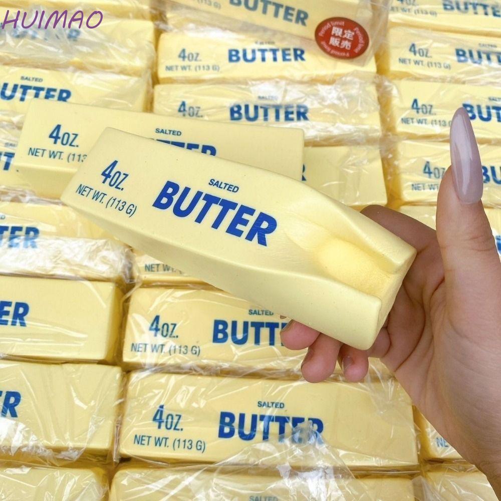 HUIMAO นุ่มช้า Rebound Butter Stick, Release Hand Sensory Butter Stick บีบของเล่น,ความวิตกกังวลบรรเทา Anti Stress Relax ของขวัญ 14.5 ซม.สมจริง Butter Sticks ของเล่นเด็ก