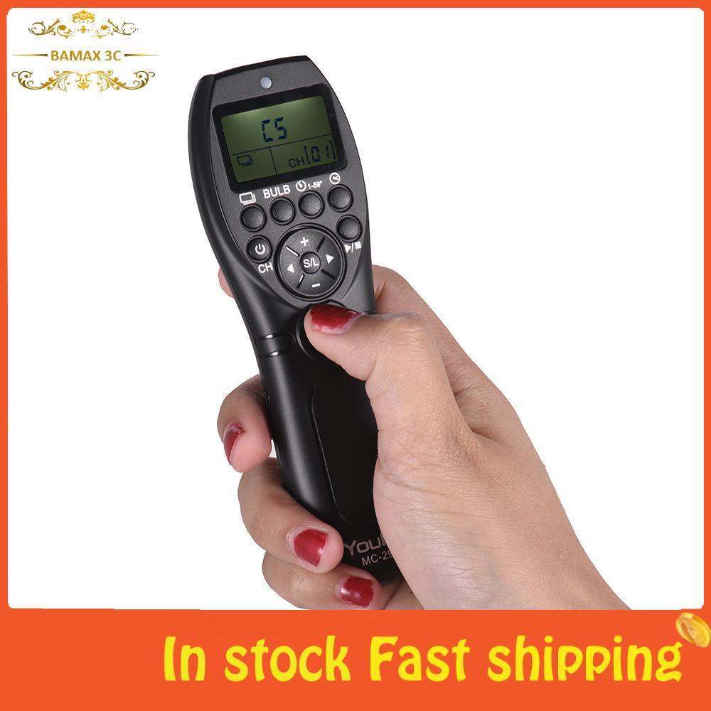 Bamaxis Bamaxis YouPro MC-292 S2 รีโมทคอนโทรลไร้สาย 2.4G LCD Timer ตัวรับส่งสัญญาณชัตเตอร์ 32 ช่องสำ