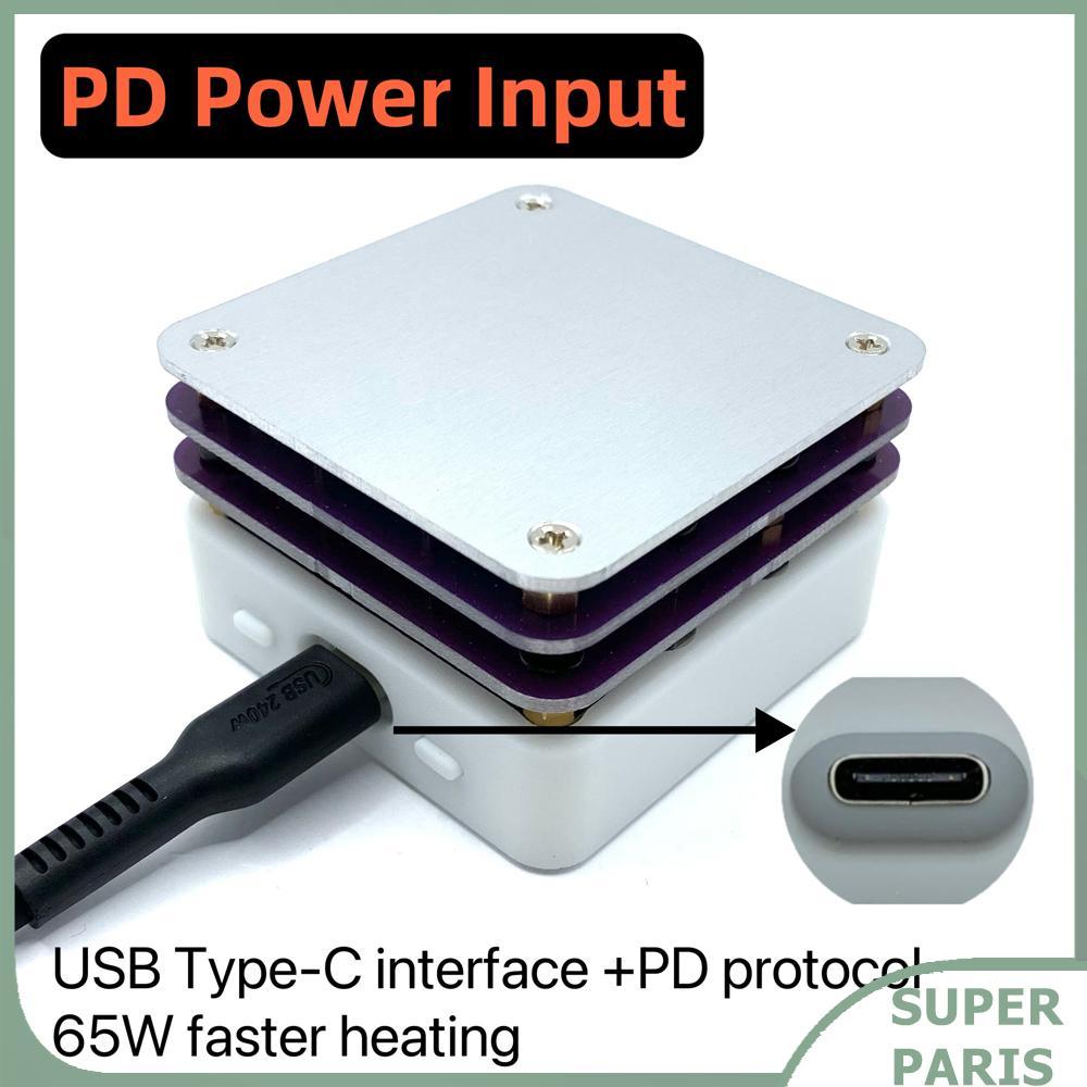 Superparis Superparis 65W PD โปรโตคอลความร้อนตาราง OLED จอแสดงผล PCB Board แผ่น Rework Station อุ่นซ