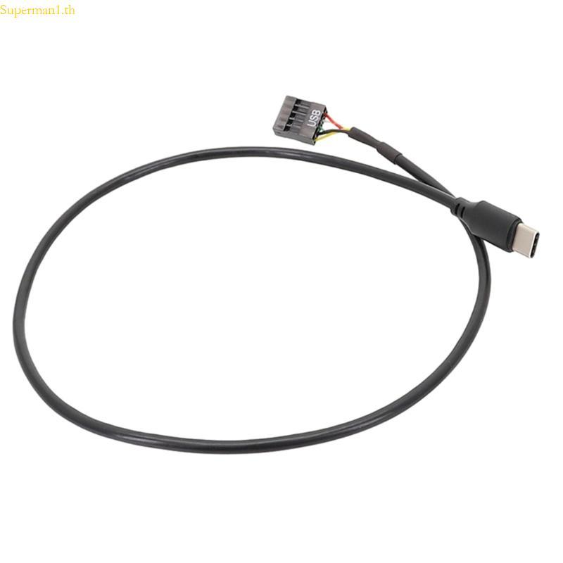 ที่ดีที่สุด USB 9 Pin Male to เมนบอร์ด USB C Male Adapter Extension Cable Type C Cable