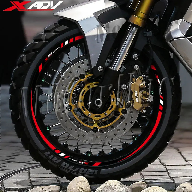 สําหรับ XADV X-ADV x-Adventure xadv750 2017-23 รถจักรยานยนต์สติกเกอร์ล้อขอบลายรูปลอกเทปสะท้อนแสงอุปกรณ์เสริม