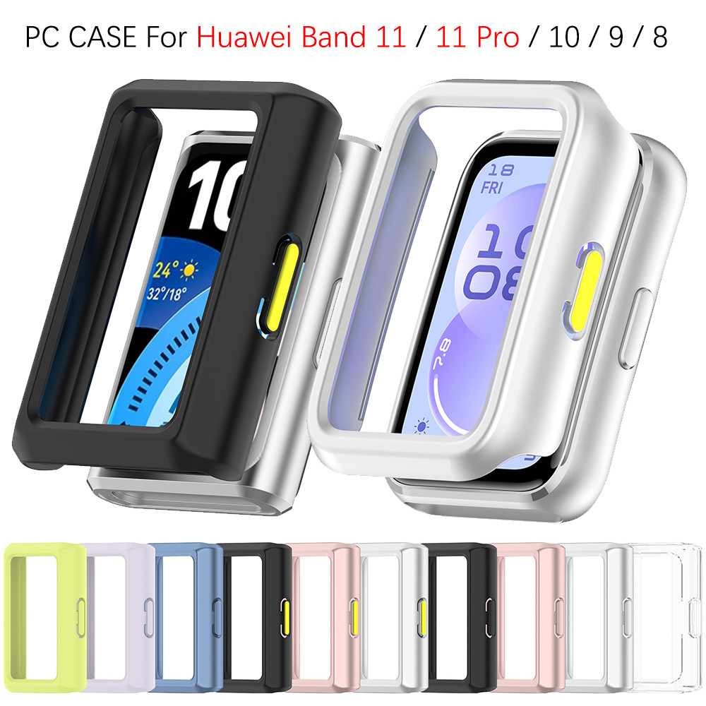 ใหม่ PC Hard Edge สําหรับ Huawei band 11 11Pro 10 9 8 ฝาครอบป้องกันสําหรับ Huawei band 11 Pro band อุปกรณ์เสริม