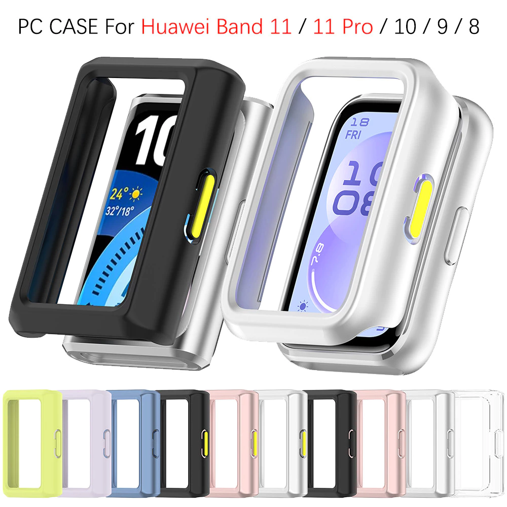 ใหม่ PC Hard Edge สําหรับ Huawei band 11 11Pro 10 9 8 ฝาครอบป้องกันสําหรับ Huawei band 11 Pro band อุปกรณ์เสริม