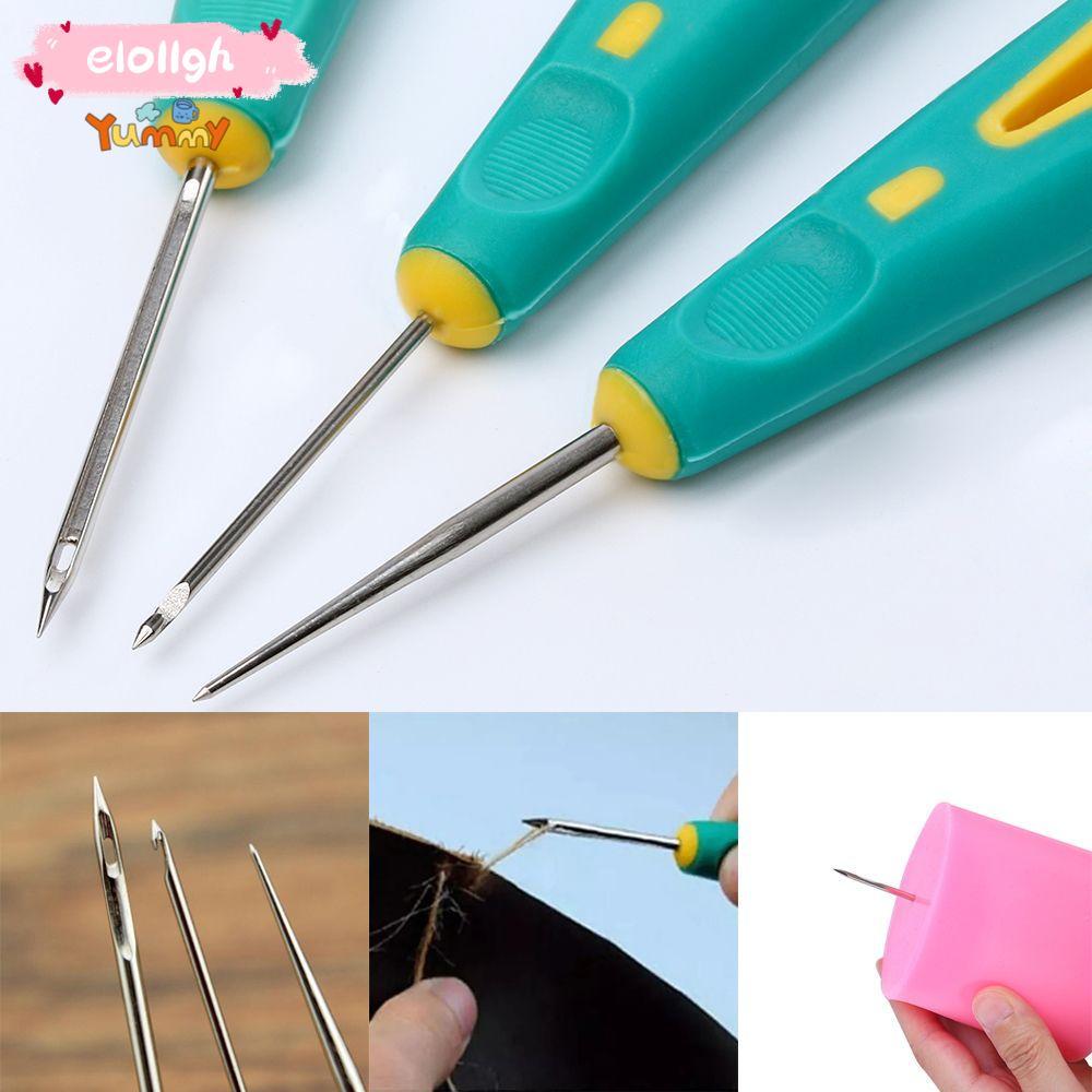 ELOGH เครื่องมือซ่อมรองเท้า DIY Craft เย็บเย็บ Taper เข็ม Awl Cone