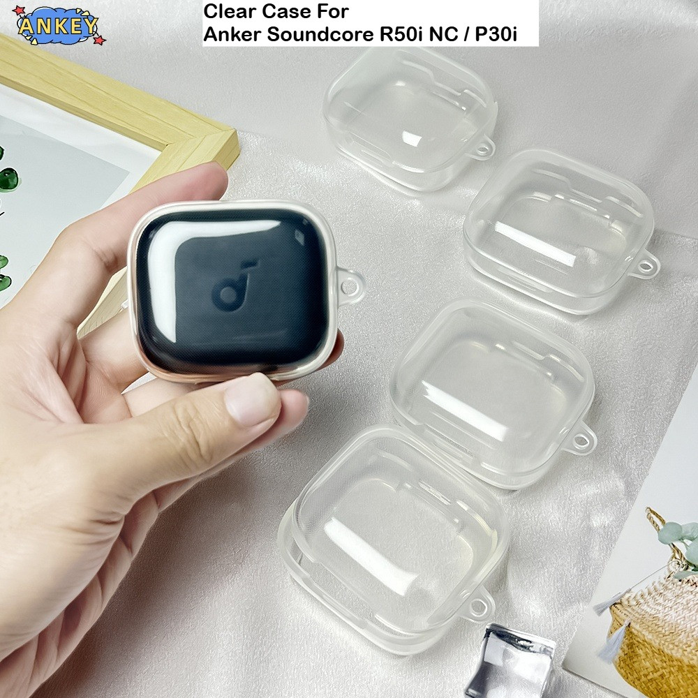 for Anker Soundcore R50i NC / P30i Case Protective Transparent Clear TPU Covers Bluetooth Earphone Shell Headphone Portable