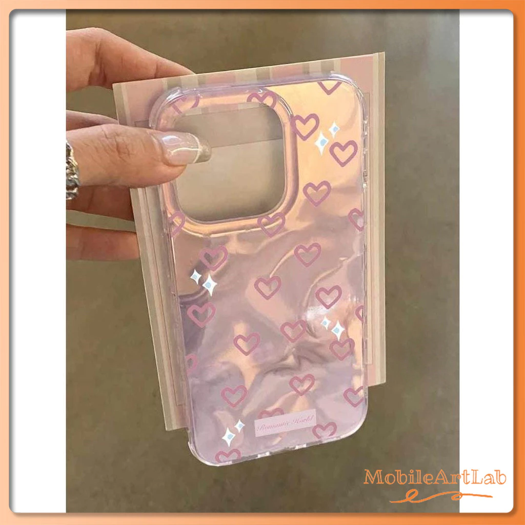 รัก เคสคู่ เคสไอโฟน11 สำหรับ IPhone 17 13 16 12 15 11 Pro Max XS XR X 7Plus 8Plus Max 7 6 6S 8 Plus SE ระลอกคลื่นน้ำ เคส
