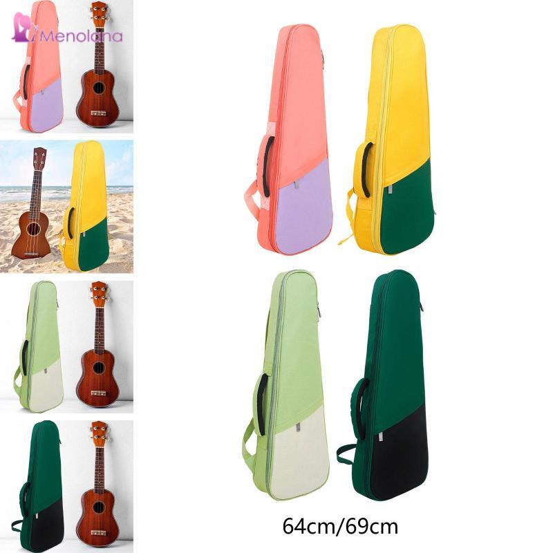 [Menolana] Ukulele Case Ukulele Bag Musical Note Conventional Cushion Ukulele Gig Bag Ukulele Backpa