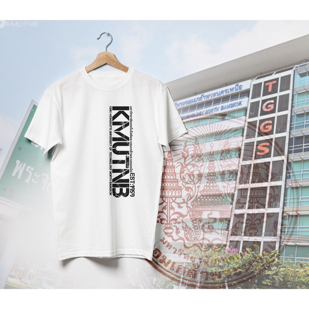 2026 เสื้อยืด KMUTNB มหาวิทยาลัยเทคโนโลยีพระจอมเกล้าพระนครเหนือ ชุด2 มี 3 สี 6 แบบ สีขาว สีดำ สีส้ม ใส่เท่ห์ๆเข้ามหาลัยไ ราคา ถูกที่สุด ดีลบีเคเค แกลเลอรีภาพที่ 5