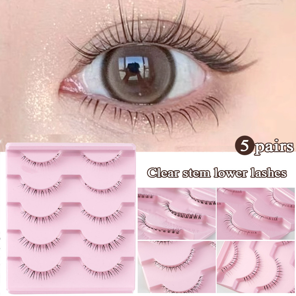 ขนตาล่าง Manga Natural Daily Makeup Lash Extension ภายใต้ขนตา 5 คู่