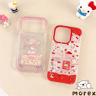 เคสไอโฟน 17สำหรับ IPhone 16 17 12 13 11 15 14 Pro Max XR X XS 7 8 15 14 Plus เคสใส่ผิวแรเงา ยูนิคอร์นเค้กและการ์ตูนสวย
