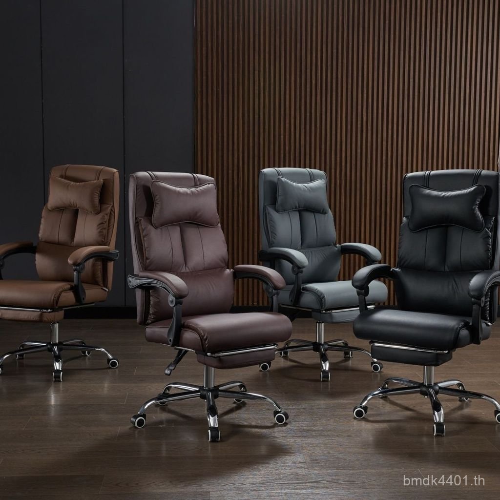 Boss Chair Study Room Reclining Dedicated Lift with Headrest Office Gaming Chair ในครัวเรือน Y2MZ