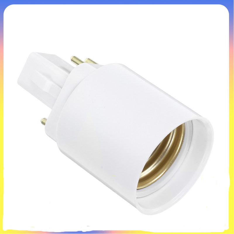 💡 ปลั๊กแปลงขั้วหลอดไฟพลาสติกสีขาว สำหรับเปลี่ยนจาก G24q เป็น E27 ปลอดภัยและน่าเชื่อถือ