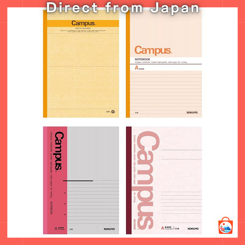 【Direct from Japan】
Kokuyo Campus Notebooks: From 1st to 4th Generation, A5 Size, Dot Grid A-Rule, P