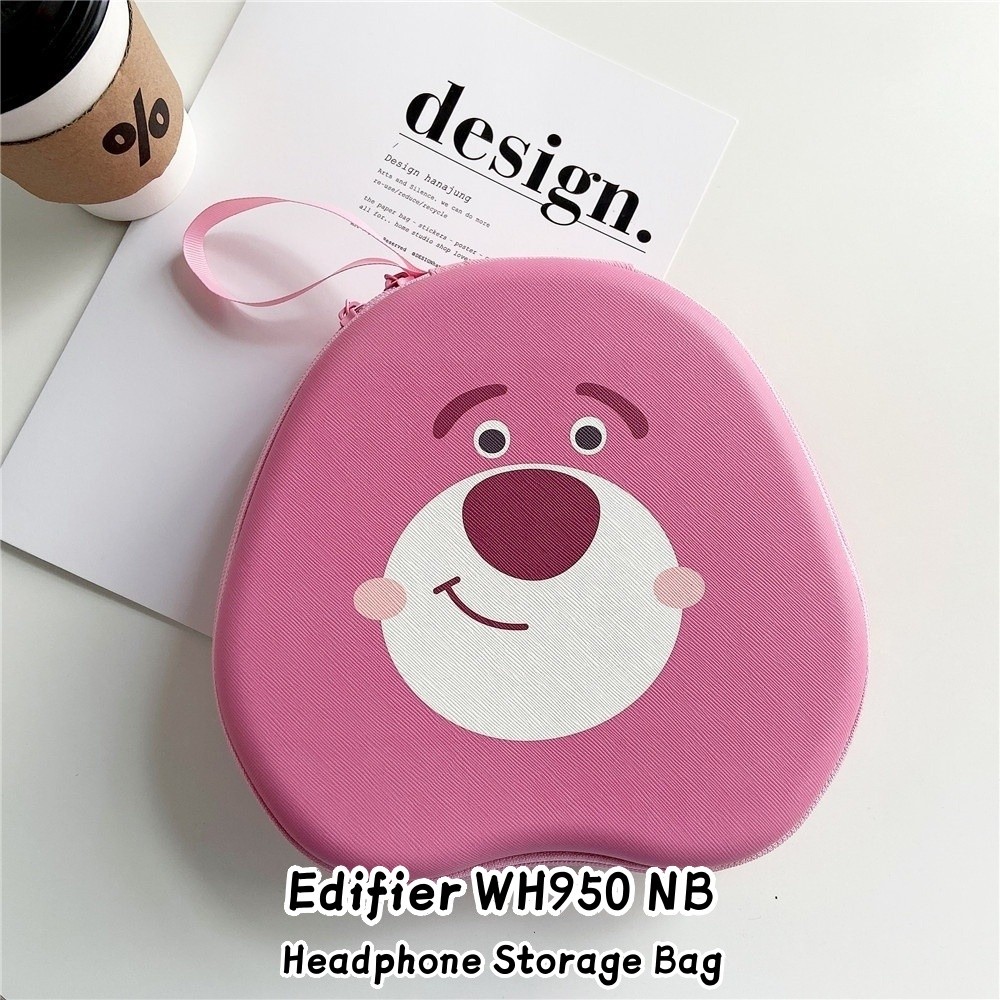 ที่กําหนดเองสําหรับ Edifier WH950 NB เคสหูฟังคู่รูปแบบน่ารักชุดหูฟังแผ่นรองหูฟังกระเป๋าเก็บปลอกกล่อง