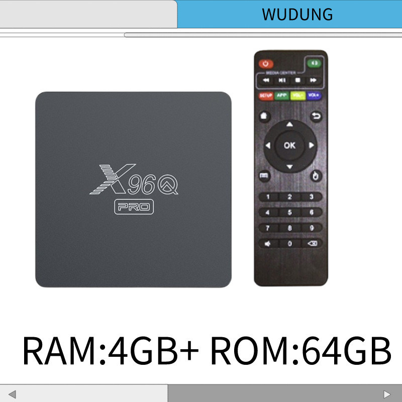 X96Q Pro Wireless Smart TV Top BOX Android 10 TV BOX 2G/16G Wifi