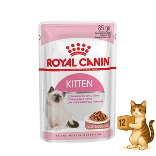 (ยกโหล 12 ซอง) Royal Canin โรยัล คานิน อาหารเปียกแมว ทุกช่วงวัย ทุกสายพันธุ์ เปียกแมว ขนาด 85 กรัม
