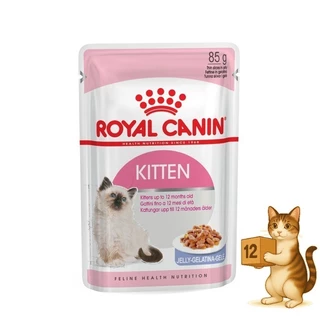 (ยกโหล 12 ซอง) Royal Canin โรยัล คานิน อาหารเปียกแมว ทุกช่วงวัย ทุกสายพันธุ์ เปียกแมว ขนาด 85 กรัม
