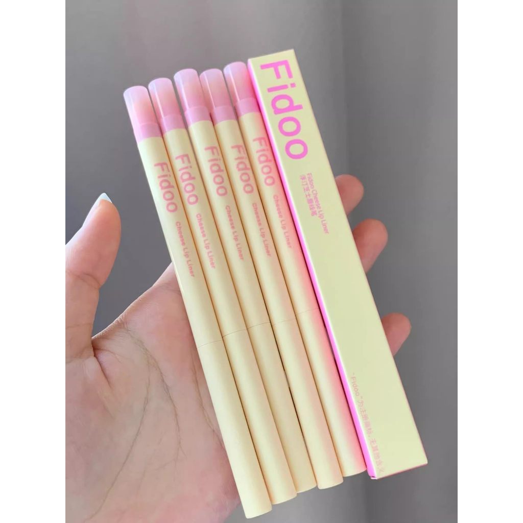 lip liner lipliner Fidoo Fidoo fidoo Double-Headed Lip Liner Brush ลิปสติก Lip Enhancement Nude สีกั
