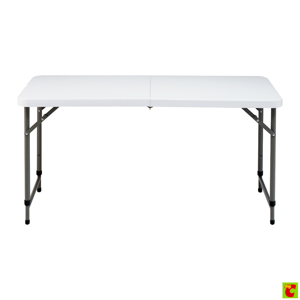 เบสิโค โต๊ะพับพลาสติก HDPE รุ่น YCZ-122Z-2 ขนาด 4 ฟุต สีขาว