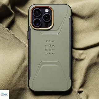 UAG เคสแม่เหล็กที่ทนทานพลเรือนสําหรับ iPhone 16 Pro Max /15/14/13 เคสชาร์จกันกระแทกกันลื่นฝาครอบป้องกันแบบบาง