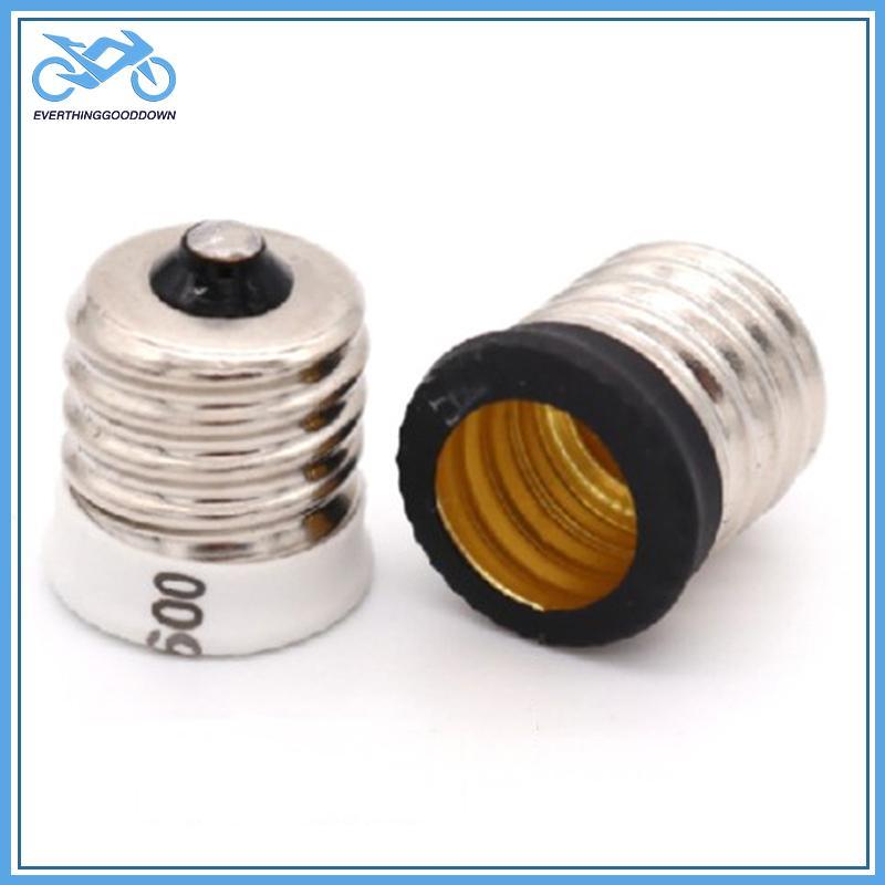 EVER E17 To European E14 Candelabra Base Socket หลอดไฟ LED Lamp Adapter Holder TH