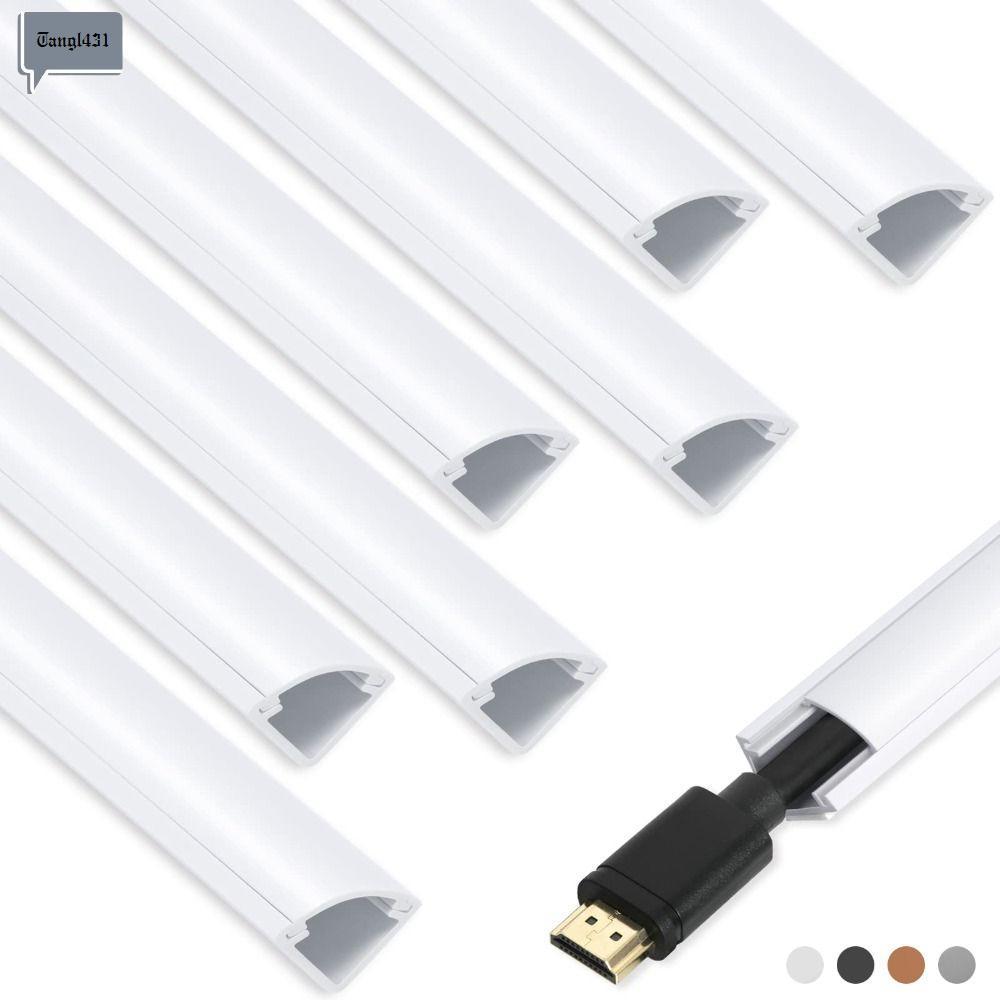 NIFINE มุมสายเคเบิลคอนซีลเลอร์,สีสามเหลี่ยมสาย Hider, Professional 100 ซม.กาว PVC Wire Cover Wall Fl