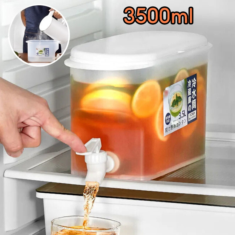 พร้อมส่ง กระติกน้ำเย็นคูลเลอร์ มีก๊อก ความจุ3500ml สามารถใส่ตู้เย็นได้