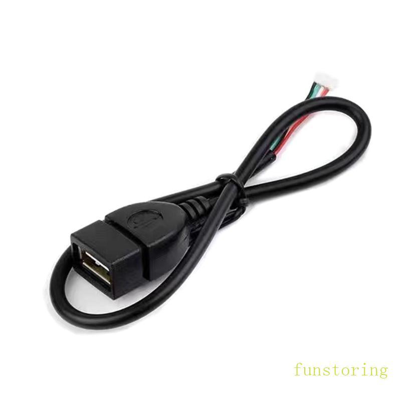 FUN MX1 25 4Pin สายเชื่อมต่อ USB2 0 การเชื่อมต่อหญิง 30 ซม. ความทนทานสําหรับการถ่ายโอนข้อมูลระดับมือ
