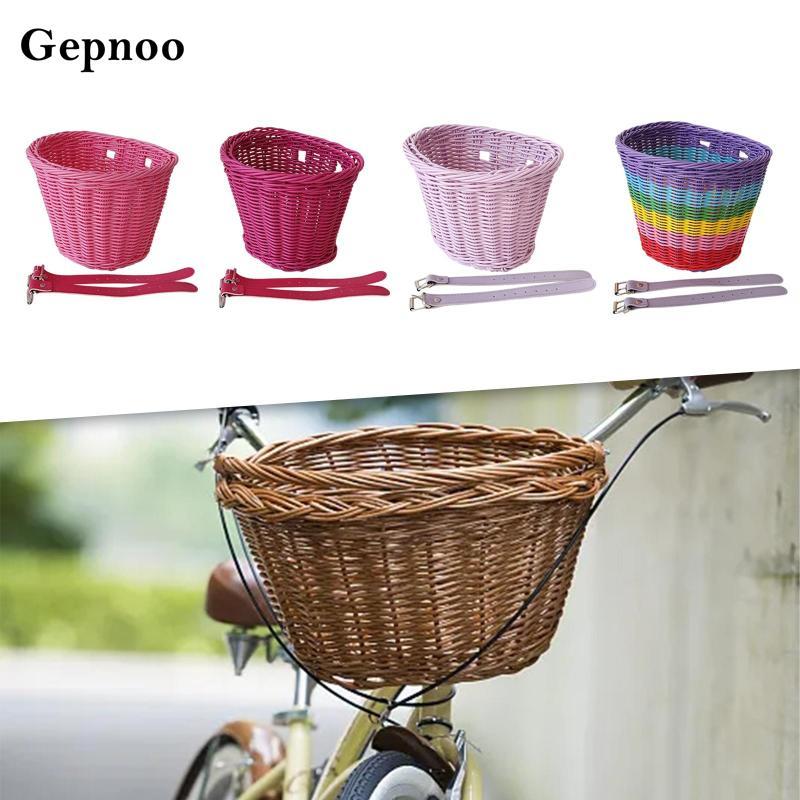 ตะกร้าหน้าจักรยานเด็ก เกอพีนู ติดตั้งที่มือจับรถจักรยานสำหรับเด็ก