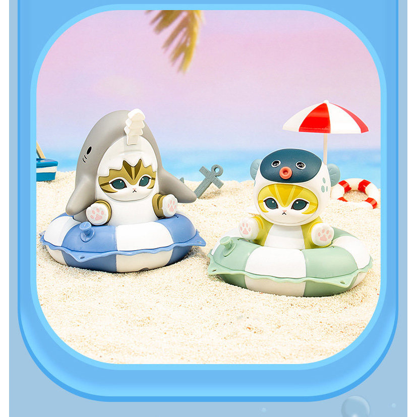 Mofusand แหวนว่ายน้ํา Series กล่องตาบอด Mini รูปด้านล่างพร้อมซีล 6 ซม.6 ชิ้น - รูปที่ 3