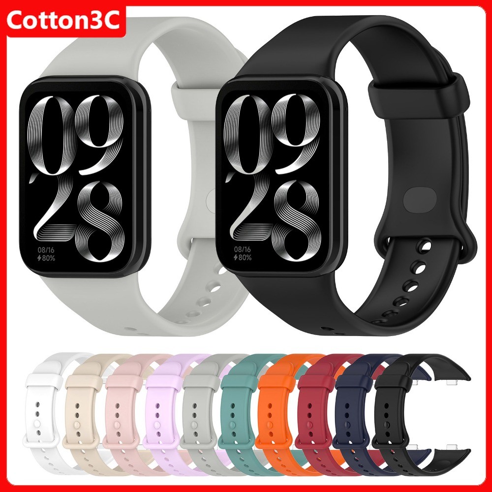 สายซิลิโคนสําหรับ Xiaomi Mi Band 10 Pro/9 Pro/8 Pro เปลี่ยนนาฬิกาสําหรับ Redmi Watch 4 5 6 สร้อยข้อมือสายนาฬิกา