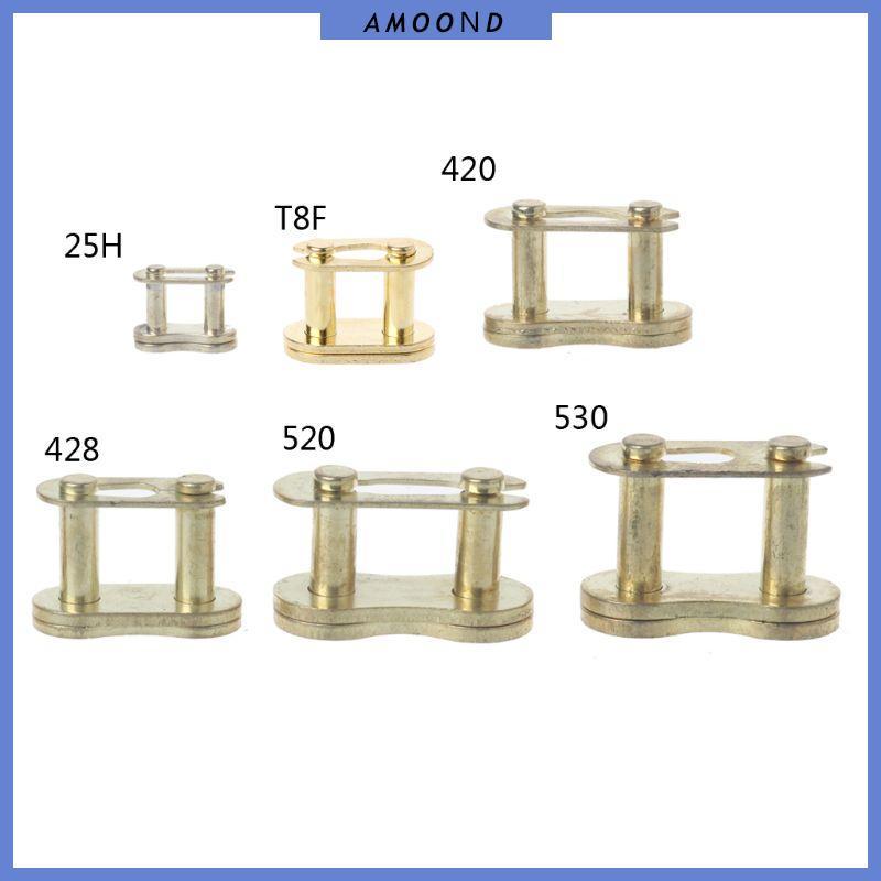 AMOOND โซ่รถจักรยานยนต์ Master Buckle Ring Link 25H T8F 420 428 520 530 Connecto
