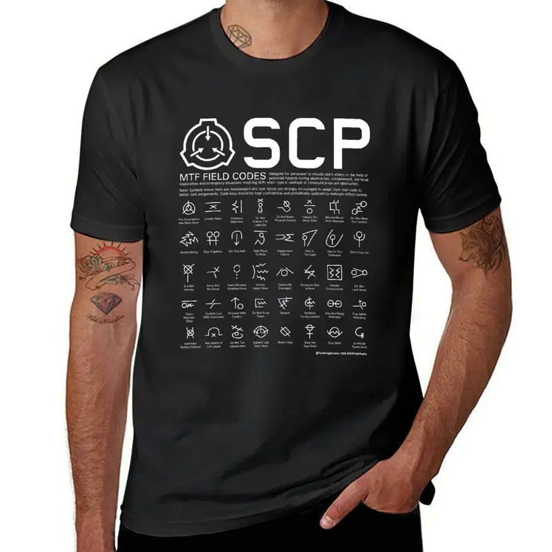 SCP MTF Field Codes by ToadKing07 T-Shirt cute clothes new edition plus size tops anime clothes mens