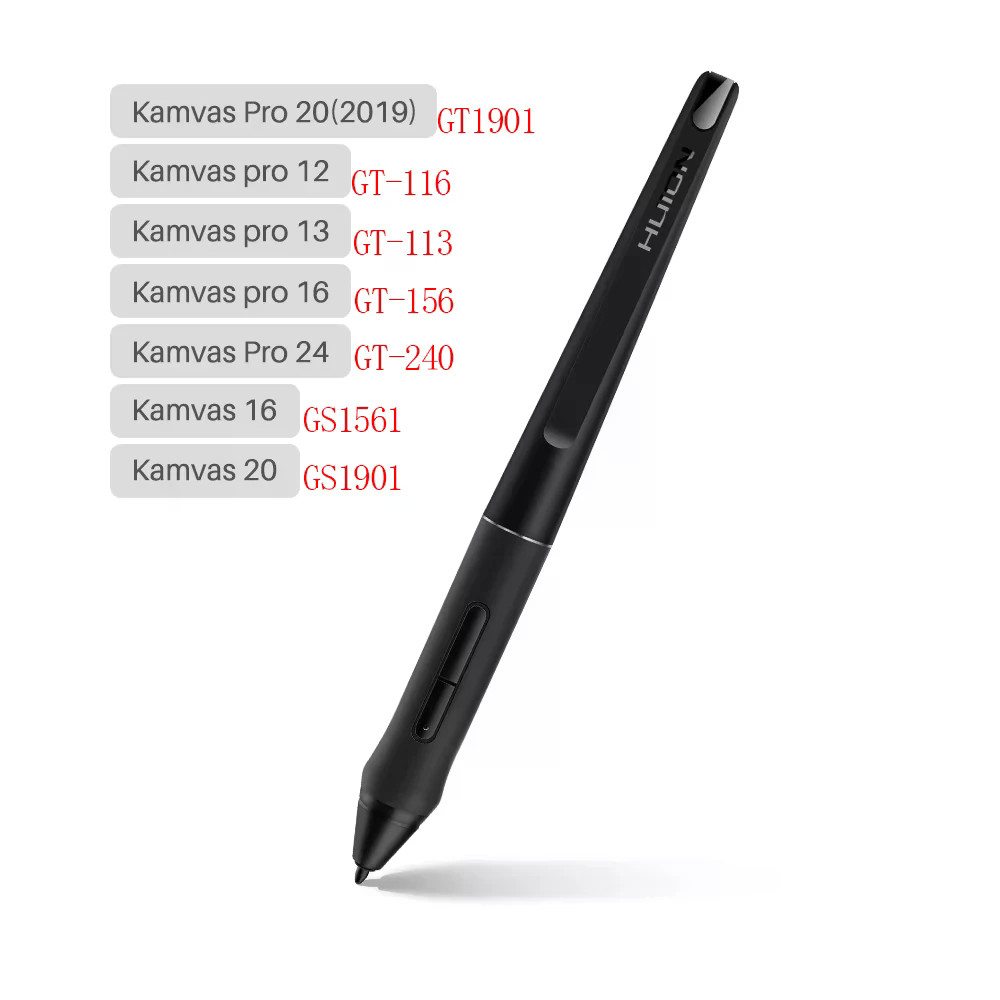 HUION ปากกาปลอดแบตเตอรี่ PW507 2 ปุ่ม Express Digital Stylus สําหรับการวาดภาพแท็บเล็ต Monitor Kamvas
