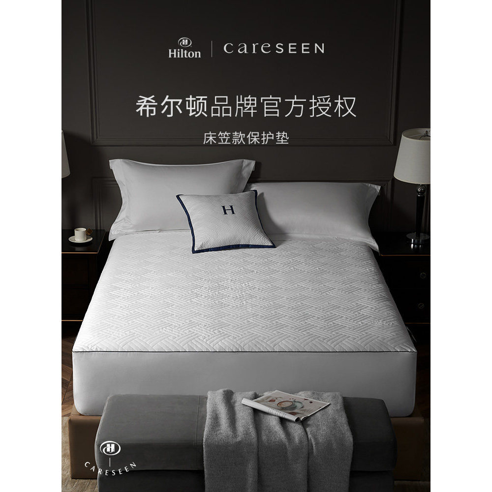 Colson Hilton Hotel ผ้าปูที่นอนกันน้ําซักเครื่องได้ Simmons สกปรกฉนวนที่นอนฝาครอบป้องกันผ้าคลุมเตียง