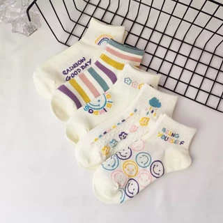 SY SHOP899 ถุงเท้าข้อสั้น (5ลาย/10คู่) ถุงเท้าแฟชั่นเกาหลี ใส่สบาย NO.ลายB166/BEING
