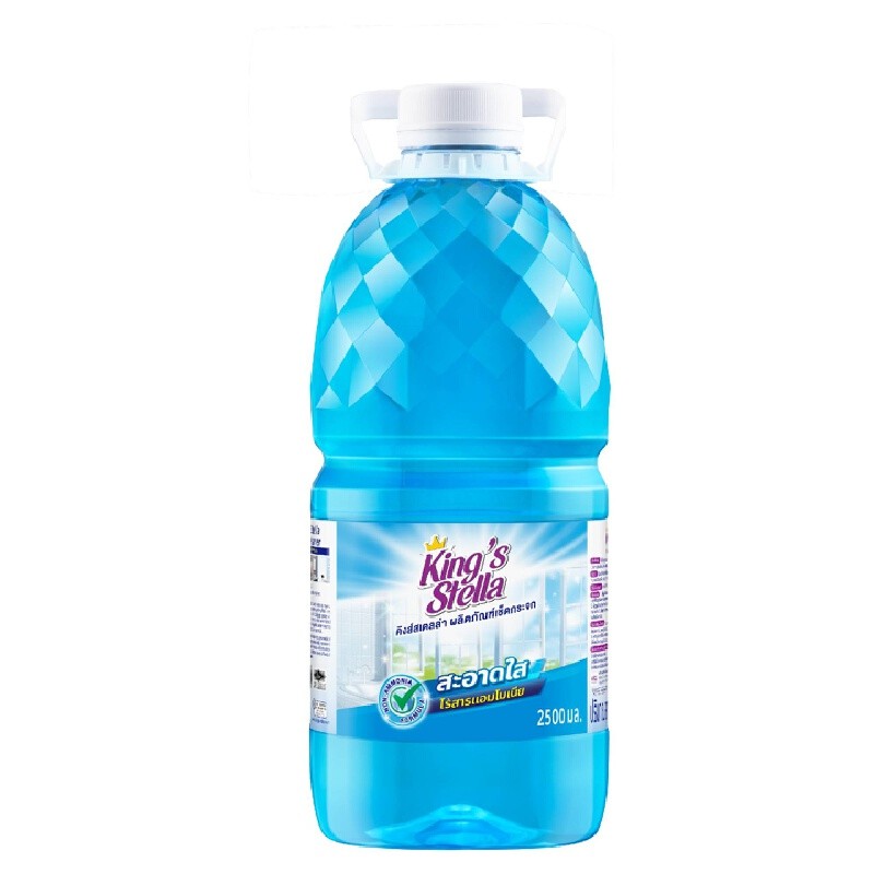KING’S STELLA น้ำยาเช็ดกระจก สีฟ้า ขนาด 2500 ซีซี