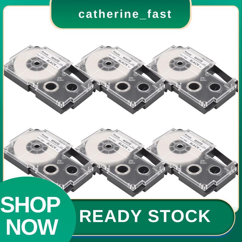 In สต็อก 6 ชิ้น 9 มม.ริบบิ้นสําหรับ -120 -E300 -60 -100 KL750B KL820 KL750 KL7200 ป้ายเครื่องพิมพ์เท