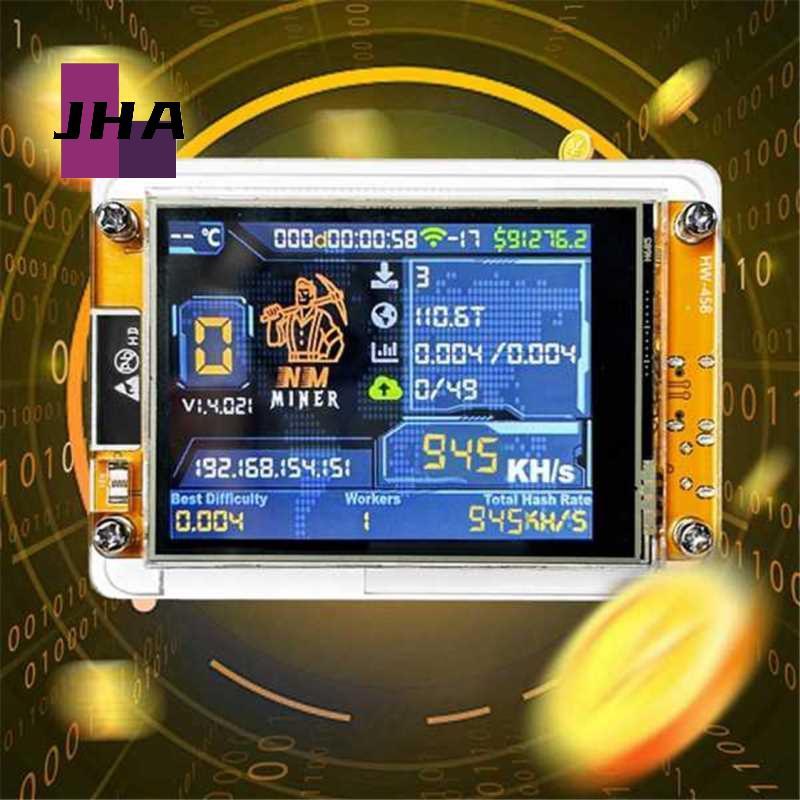[JHA] 1060KH/S Nerdminer Nmminer อัพเกรด Harshrate 2.8 นิ้ว Smart Display Bitcoin Crypto Solo Lotter