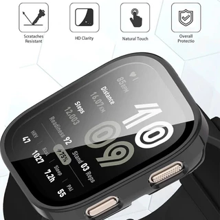 สายสแตนเลส + TPU สําหรับ Amazfit Bip 6 สร้อยข้อมือห่วงโลหะสําหรับ Amazfit Bip 6 สายรัดข้อมือ + ฝาครอบอุปกรณ์เสริม
