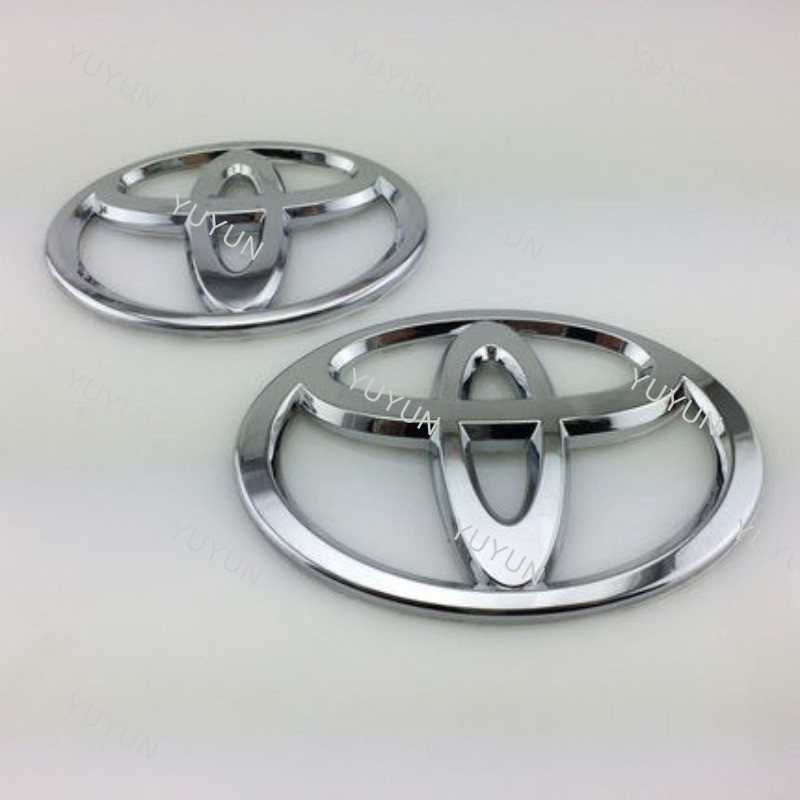 TOYOTA LOGO Yaris CAMRY COROLLA Vios LOGO Rav4 ป้ายโลโก้รถ พวงมาลัยป้ายหน้าและหลัง