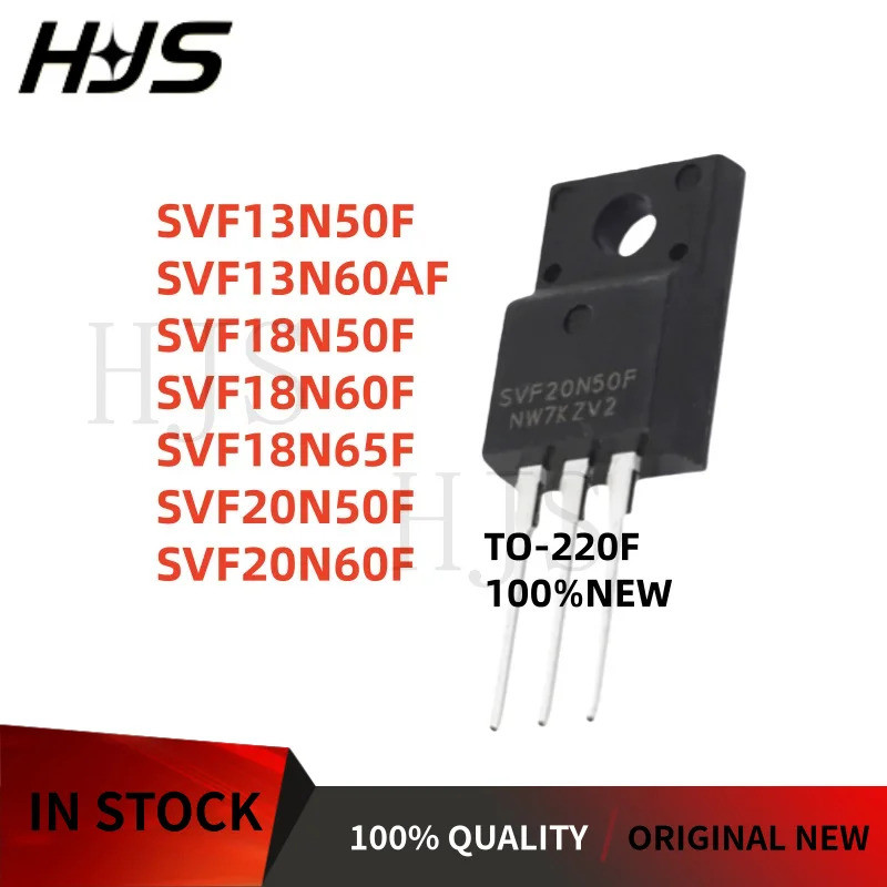5PCS SVF20N60F SVF20N50F SVF18N65F SVF18N60F SVF18N50F SVF13N60AF SVF13N50F TO-220F Field Effect ทรา