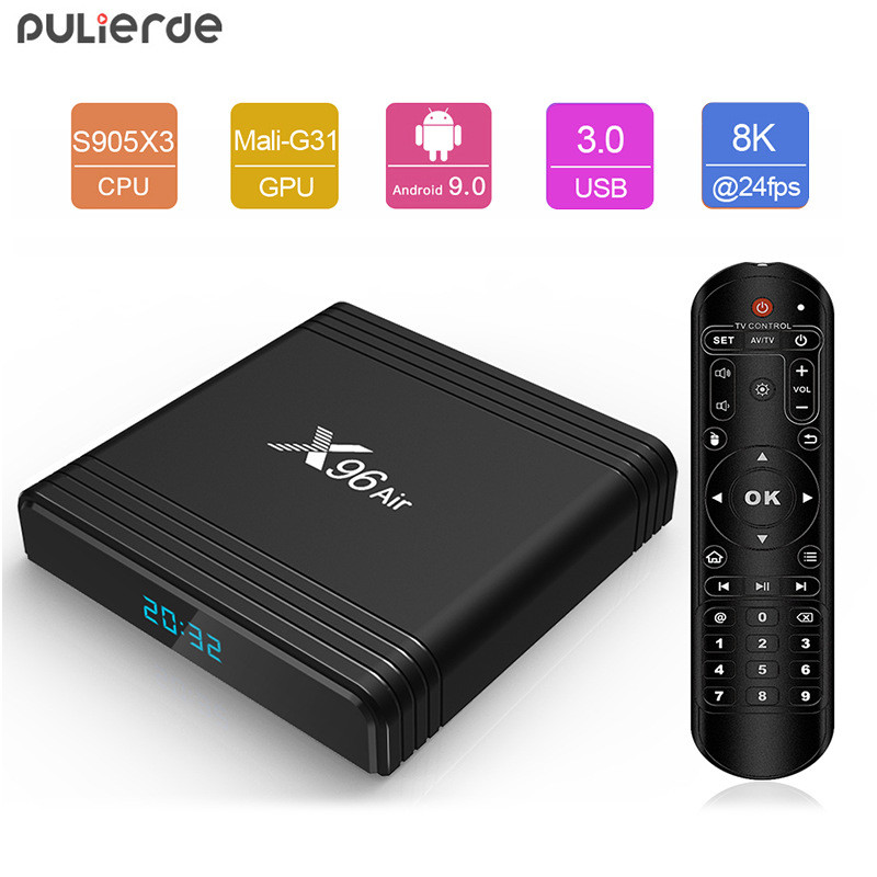 การค้าต่างประเทศ X96air S905x3 Network Set Top Box Android TV Box Player TV Box