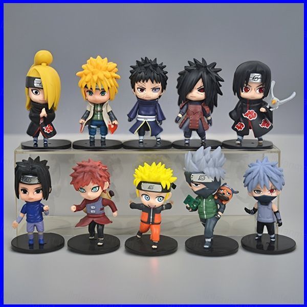 LF1 NARUTO Uchiha Obito Uzumaki Naruto อินเทรนด์สะสม Action Figure โต๊ะเครื่องประดับ FL1